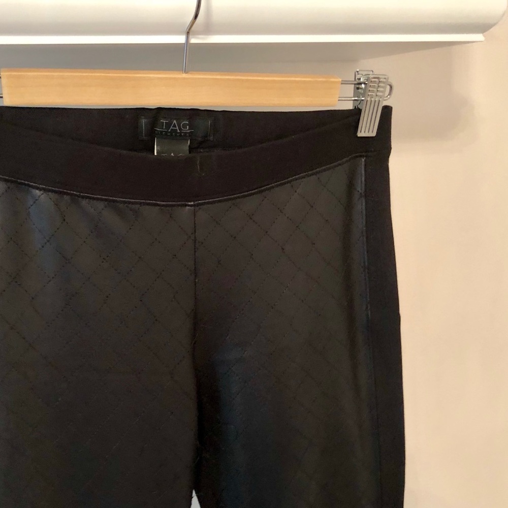 TAG Elemental Faux Leather Quilted Legging